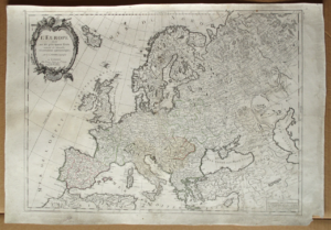 Cartina dell'Europa intera dopo il restauro